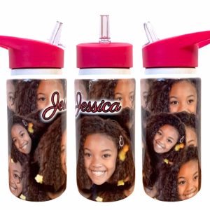 Personalized 14 oz Kids Tumbler with Straw – Custom Name Cup – Perfect Gift!