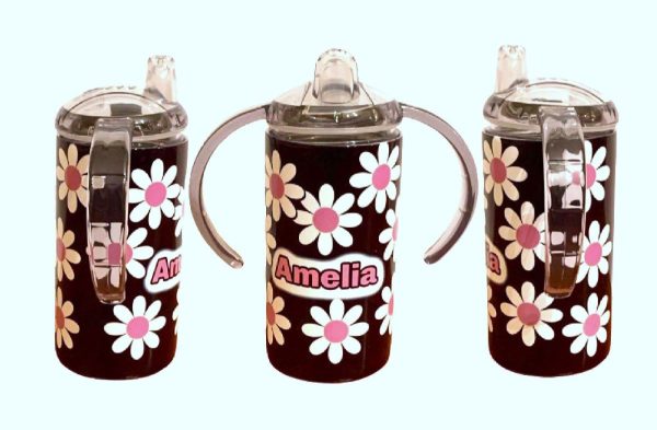 12 oz Personalized Sippy Cup Tumbler – Custom Name & Fun Design – Spill-Proof! - Image 2