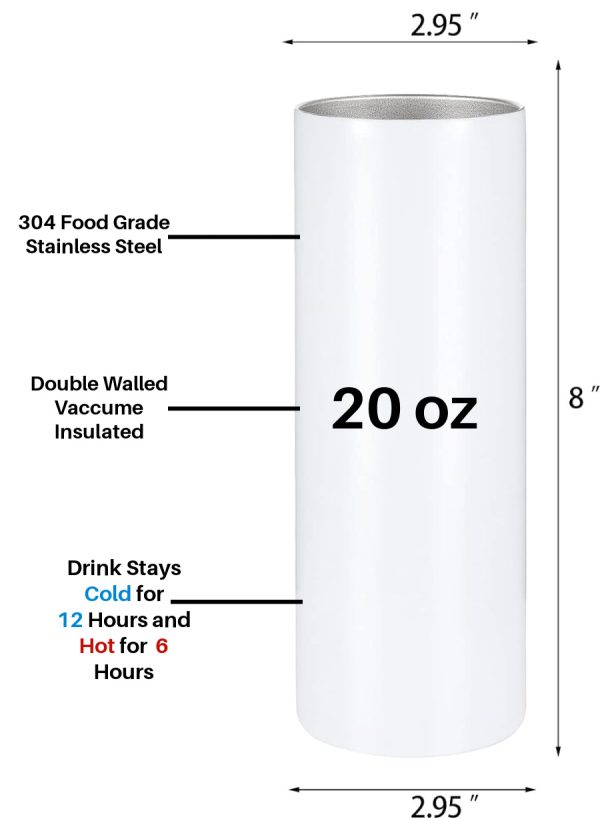 Personalized 20 oz Tumbler with Straw – Add a Name for a One-of-a-Kind Gift! - Image 6