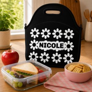 Alternative view of 12 oz Personalized Kids Tumbler – Daisy Flowers – Add a Name & Matching Lunch Bag
