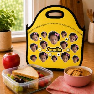 Alternative view of 12 oz Toddler Sippy Cup Tumbler – Daisy Flowers – Add Name & Photo – Spill-Proof – Add Matching Lunch Bag