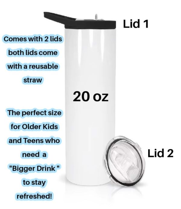 Personalized 20 oz Tumbler with Straw – Add a Name for a One-of-a-Kind Gift! - Image 5