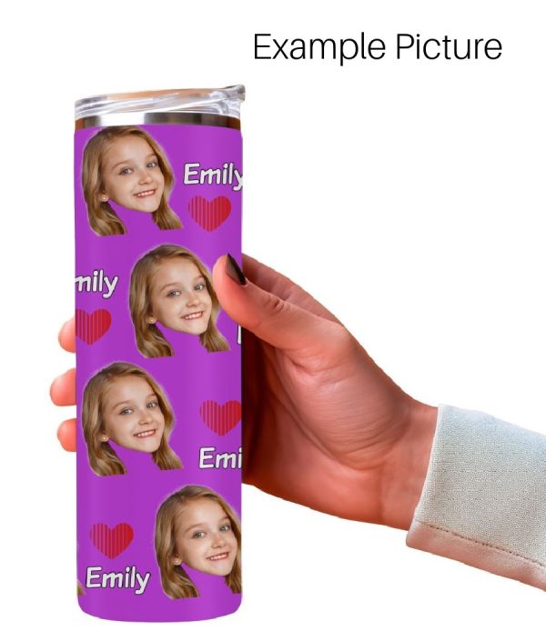 Personalized 20 oz Kids Tumbler with Straw – Custom Photo Cup – Perfect Gift! - Image 7