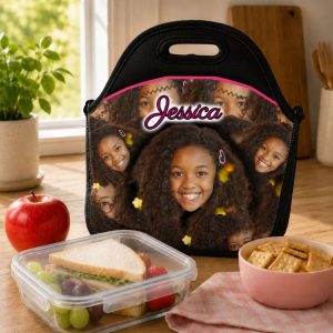 Alternative view of 14 oz Kids Custom Tumbler – Upload Your Own Design, Name & Photo – Add a Matching Reusable Lunch Bag