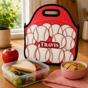 Alternative view of 12 oz Personalized Kids Sports Tumbler – Pick Your Favorite Sports Ball & Add a Name – Add Matching Lunch Bag