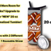12 oz Personalized Kids Sports Tumbler – Pick Your Favorite Sports Ball & Add a Name – Add Matching Lunch Bag - Image 6