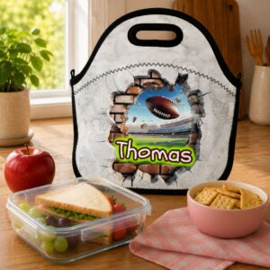 Alternative view of 12 oz Personalized Kids 3D Sports Tumbler – “Hole in the Wall” Design – Add a Name & Matching Lunch Bag