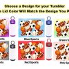 Personalized Kids 12 oz Tumbler – Sports Balls Design (Add a Name) – Add Matching Lunch Bag - Image 6