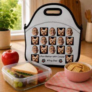 Alternative view of Pet Lover Personalized Tumbler 20 oz & 30 oz – Custom Pet Face Design – Dog & Cat Gift – Add a Matching Lunch Bag